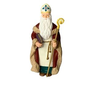 Hallmark Cards, Inc. 1995 St. Nicholas‎ ornament with staff.